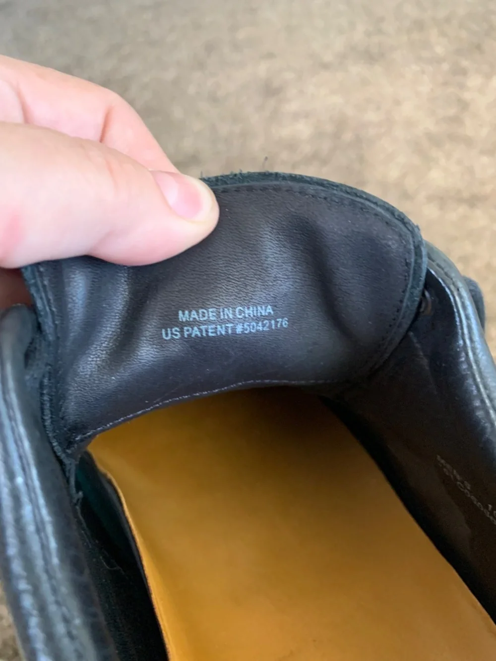 Cole Haan Black Pebble Leather Oxford Casual Shoes 10.5 Classic